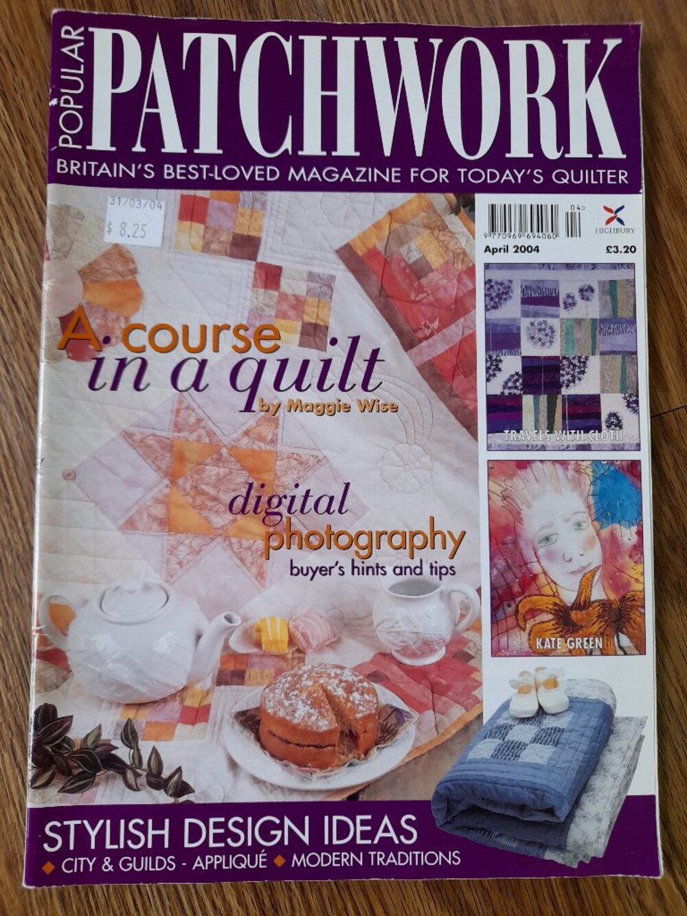 Vintage Quilting Magazine Popular Patchwork April 2004 Quilt Patterns